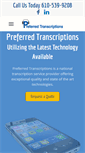 Mobile Screenshot of preferredtranscriptions.com
